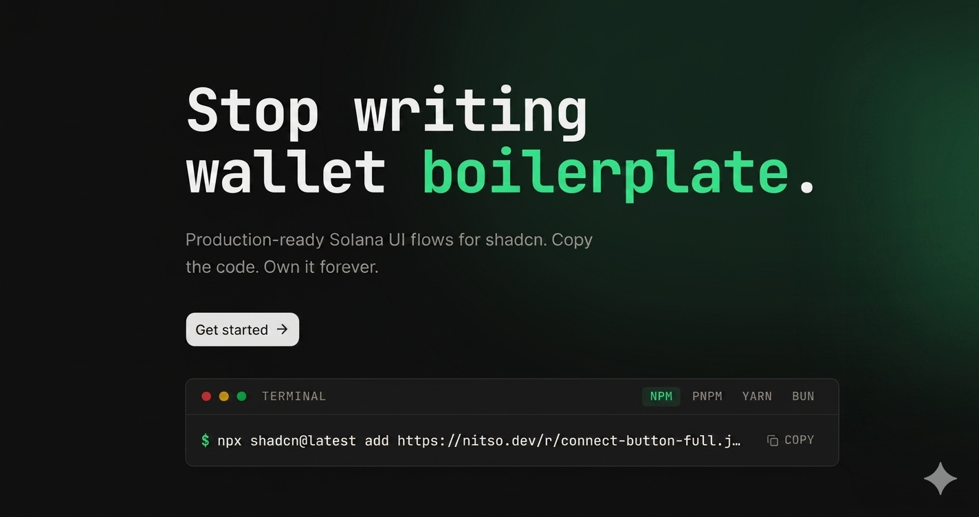 Nitso — Composable Solana Wallet UI for React